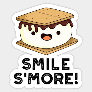 Smile Smore Cute Sweet Food Pun Sticker